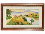 Rodolfo Marma, Sunrise in Bellariva 1973, oil on canvas