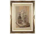 Giuseppe Manfredi, Still life, oil on chipboard
