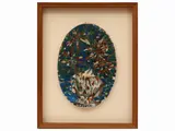 Flowers 1968 by Silvio Loffredo, oil on canvas in oval, offered Dec 2023