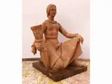 Giorgio Rossi, Donna con cornucopia 1930-1940, terracotta sculpture