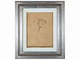 Lorenzo Viani, Portrait of the sculptor Galleni, mixed media on paper applied to canvas