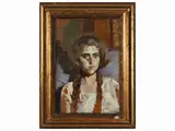 Paolo Ghiglia, Female portrait 1924, oil on cardboard