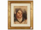 Giovanni Costetti, Caricature, mixed media on paper