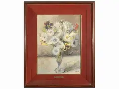 Flowerpot by Silvio Pucci, oil on canvas, offered Dec 2023