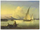 Giacinto Gigante, Marina with boats