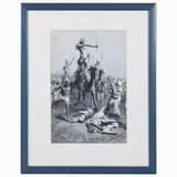 Carlo Chiostri, Battle scene, tempera on paper