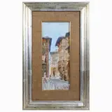 Gino Paolo Gori, Florence, Via de' Michelozzi, oil on cardboard