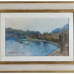 View of Monte Carlo by Francesco Pagliazzi, oil on canvas, offered Oct 2023