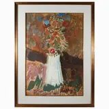 Gastone Breddo, Flowerpot, oil on canvas