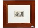 Jacques Callot, The shepherd and the ruins, etching