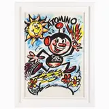 Vinicio Berti, Atomino 1988, marker and mixed media on cardboard
