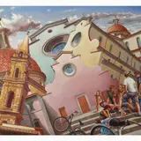 Stefania Valentini, Santo Spirito 2007, oil on canvas