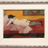 Marcello Boccacci, Nuda 1950, oil on cardboard