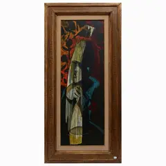 Composition by Alfio Rapisardi, oil on panel, offered Oct 2023
