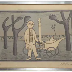 Giuseppe Viviani, The Ice Cream Seller1965, lithograph