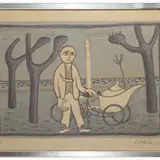 Giuseppe Viviani, The Ice Cream Seller1965, lithograph