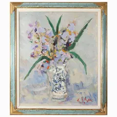 Gino Paolo Gori, Iris 1969, oil on canvas