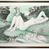 Salvatore Fiume, Zodiac signs: Virgo and Aquarius, two lithographs