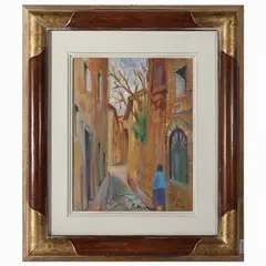 Fall by Rodolfo Marma, oil on canvas cardboard, offered Oct 2023