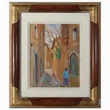 Fall by Rodolfo Marma, oil on canvas cardboard, offered Oct 2023