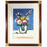 Sergio Scatizzi, Flowerpot, tempera on cardboard
