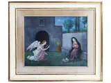 Oreste Zuccoli, Annunciation 1965, oil on canvas