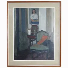 Internal by Ugo Vittore Bartolini, oil on canvas, offered Oct 2023