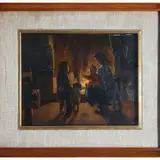Cafiero Filippelli, Rustico a Parlascio, oil on panel