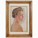 Fides D'Orlandi Battigelli, Portrait of the daughter, oil on canvas