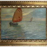Carlo Passigli, Marina, oil on panel