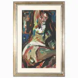 Silvio Loffredo, Female figure 1969, oil on canvas