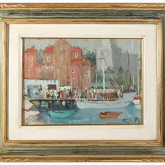 Lerici 1977 by Bruno Paoli, oil on panel, offered Oct 2023