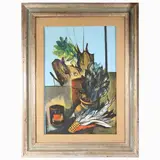 Sirio Midollini, Still life 1969, oil on paper