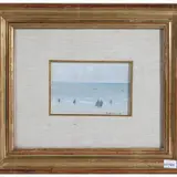 Franco Villoresi, Seascape with figures 1955