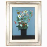Marcello Boccacci, Flowerpot, oil on panel