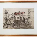 Ugo Fanfani, Venice, mixed media on paper