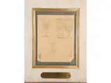 Lorenzo Viani, Study of glasses, pencil on paper