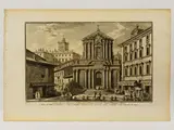 Giuseppe Vasi, Views of Rome, 1710, three etchings depicting Antiques near the Palatine Bridge