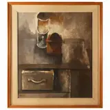Natale Filannino, Still life, oil on panel