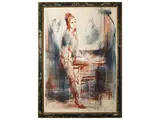 Romano Stefanelli, Figure, lithograph