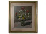 Silvio Pucci, Flowerpot, oil on canvas