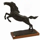 Remo Bombardini, Horse, bronze sculpture