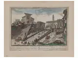 Georg Balthasar Probst, Vue du Campidole romaine - Vue du Chateau Sant Anges in Rome
