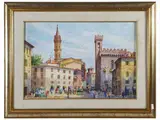 Giovanni Ospitali, View of Piazza San Firenze