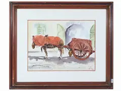 Fiaccheraio by Giuseppe Capineri, watercolor on paper, offered May 2023