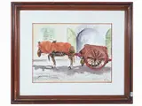 Giuseppe Capineri, Fiaccheraio, watercolor on paper