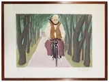 Giuseppe Viviani, Il ciclista 1955, incisione