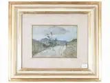 Francesco Pagliazzi, Landscapes, two oil paintings on panel