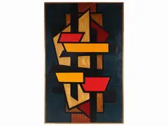 Space station 1960 by Osvaldo Medici Del Vascello, oil on canvas, offered May 2023