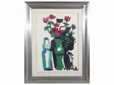 Lucio Venna, Flowerpot, oil on canvas